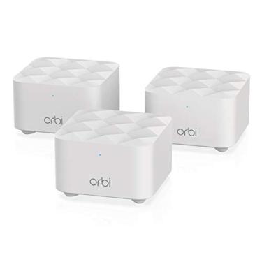 Imagem de NETGEAR Sistema WiFi Orbi Whole Home Mesh (RBK13) – Capas de substituição de roteador de até 4.500 metros quadrados com 1 roteador e 2 satélites