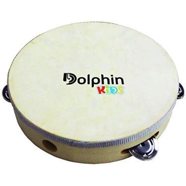 Imagem de Pandeiro Infantil 6 Pol Madeira C/Pele Animal DOLPHIN 8460