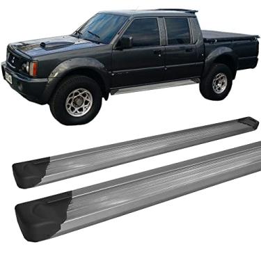 Imagem de Estribo L-200 GL/GLS Plataforma de Alumínio Prata C/Dupla