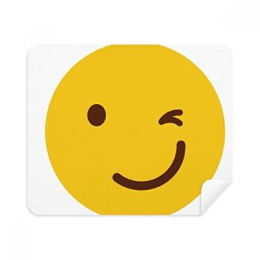 Imagem de Blink SLE Yellow Happy Illustration Pattern Cleaner, 2 peças, tecido de camurça