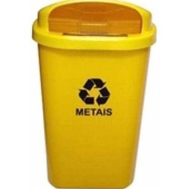 Imagem de Lixeira Individual Para Coleta Seletiva Cesto 50 Litros