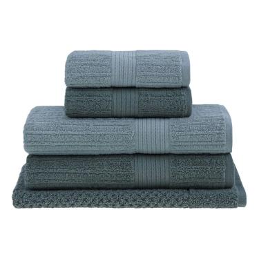 Imagem de Jogo De Banho Gigante Buddemeyer 05 Pçs Fio Penteado Verde