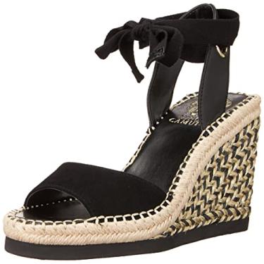 Imagem de Vince Camuto Sandália feminina Bendsen Espadrille Wedge, Preto, 41