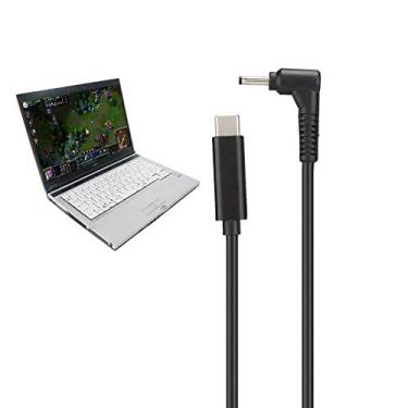 Imagem de ASHATA Cabo adaptador de energia, tipo C para DC 3,0 mm 1,1 mm, 1,5 m, para notebooks Acer/Ultrabook, 65W, preto