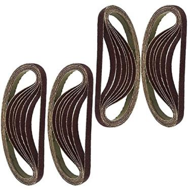 Imagem de 25 peças/100 peças/10 peças/cintas de lixa 330x10mm lixadeira de dedo de ar correia de lixa abrasiva 60 80 100 120 pacote de grãos acessórios cintos kit, 50 peças