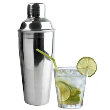 Imagem de Coqueteleira Inox 500 Ml 3 Peças Drinks Caipirinha Bar