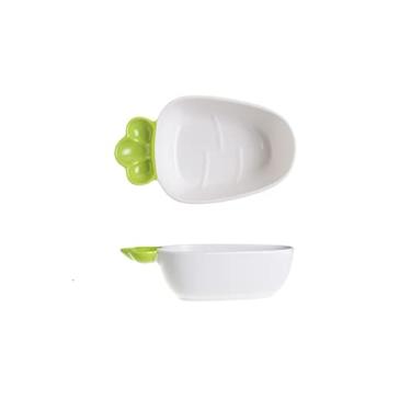 Imagem de Cerâmica Dinner Ware Prato Criativo Bandeja de Frutas Talheres Tigela de Frutas Prato de Sobremesa 300ml Prato Pequeno (Cor: Branco)