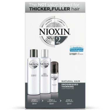 Imagem de Kit Nioxin System 2 Shampoo, Condicionador E Tratamento
