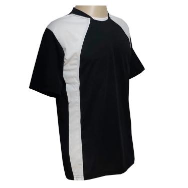 Imagem de Uniforme TRB 20+1 Camisa Preto/Branco, Calção Branco e Goleiro
