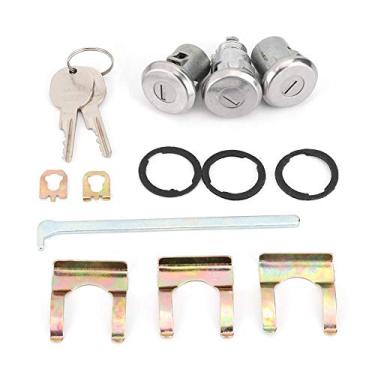 Imagem de KIMISS Kit de chave de porta para porta-malas, conjunto de trava de ferro com trava e porta-malas 654394765282 de substituição