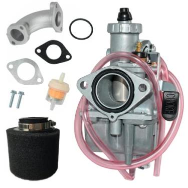Imagem de Cylinman Carburador VM22 de 26 mm com entrada de filtro de ar adequado para Mikuni 110cc 125cc 140cc Dirt Pit Bike Pitpro SSR Predator GX200 196cc Clones Mini Bike Go Kart Carb