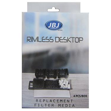Imagem de JBJ Mídia de filtro de mesa sem aro (pacote com 4), preto (RL-FM)