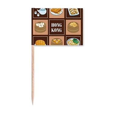 Imagem de Hong Kong Comida local China palito de dente marcador topo decoração de festa