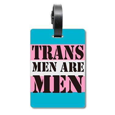 Imagem de Suporte para homens trans homem, LGBT transgênero, mala, etiqueta, cartão de bagagem, etiqueta de pendurar, Multicolorido.