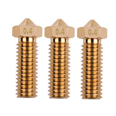 Imagem de LUGU 3 pcs Extruso de Impresso 3D Latão Bico Vulcão M6 Rosca eça de Impresso 0.4mm Saída pa Sidewinder X1 TEVO Pequeno Monstro 1.75mm Filamento