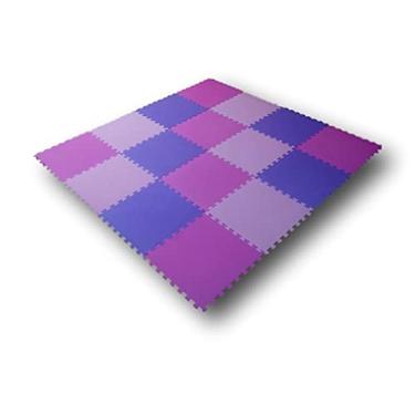 Imagem de Conjunto com 10 Tatames Tapetes EVA Infantil para Meninas 50x50cm com 2cm de Espessura