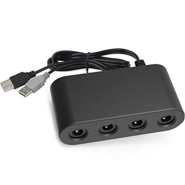 Imagem de Adaptador de controle OSTENT 4 portas Gamecube NGC adequado para terminal Nintendo Wii U/Switch/PC