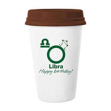 Imagem de Constellation Fate Birthday Celebration Libra Caneca Café Copos Cerâmica Copo