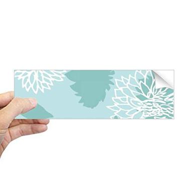 Imagem de DIYthinker Criântemo abstrato arte retangular para-choque, adesivo para janela notebook