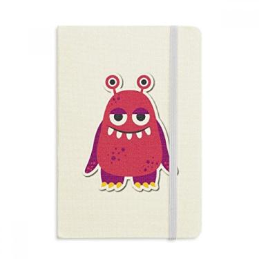 Imagem de Caderno clássico com estampa de monstro rosa do universo e alienígena para diário A5