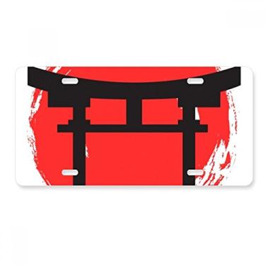 Imagem de DIYthinker Shinto Shrine Japan Torii placa de carro decoração de aço inoxidável acessório