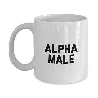 Imagem de Caneca masculina alfa - Presentes para ele - Xícara de café - Am Black White Plus Gay Team Dominant Affirmation Dynamic Challenge