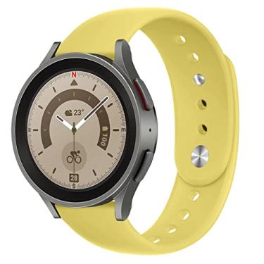 Imagem de Pulseira de substituição compatível com Samsung Galaxy Watch 4, 40/44 mm/pulseira de silicone Galaxy Watch 4 Classic 42/46 mm/Galaxy Watch 3,41 mm/active/active 2,40/44 mm