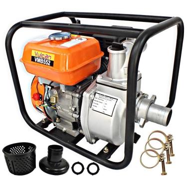 Imagem de Motobomba Profissional Vulcan VMB552 Autoescorvante 2`` Á Gasolina 4 Tempos 163CC 5,5HP Partida Manual Ideal Para Irrigação Agrícola