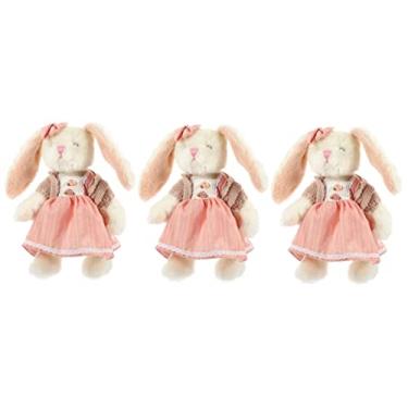 Imagem de 3pcs Rabbit Plush Toy Stuffed Rabbit Stuffed Sloth Plush Toy Work Pp Cotton Dropshipping