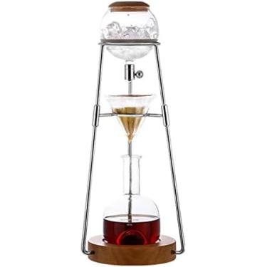 Imagem de Torre De Gotejamento De Fermentação Fria, Cafeteira Doméstica De 500ml, Gotejador Ajustável, Máquina De Fermentação Fria De Vidro Destacável, Rack De Aço Inoxidável Para Presente De Inauguração De