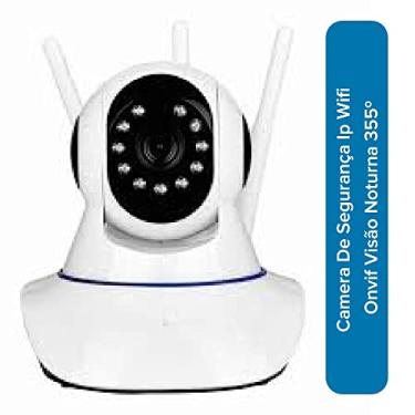Imagem de Camera De Segurança Ip Wifi Onvif Visão Noturna 355º compativel C/Alexa E Google