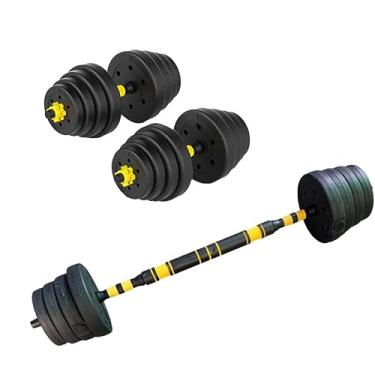 Imagem de Kit Halteres de Anilhas e Barras Fitness 30kg (pronto para uso)