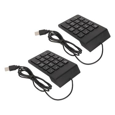 Imagem de Teclado Numérico USB Ergonômico Com Fio 18 Teclas, Mini Teclado Numérico Plug and Play para Desktop de Laptop PC, Digitação Silenciosa, Tamanho Portátil, Ampla Aplicação (2