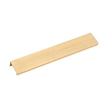 Imagem de 6 peças de alumínio para gaveta de porta deslizante puxadores ocultos | Alça invisível simples moderna resistente | Puxador de borda de dedo prateado | Puxador de aba para armário de cozinha,