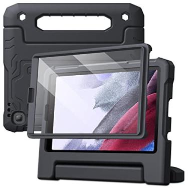 Imagem de JETech Capa Infantil para Samsung Galaxy Tab A7 Lite 8,7 Polegadas 2021 (SM-T227/T225/T220) com Protetor Tela, Estojo Protetora de Mesa com Suporte de Corpo Inteiro à Prova de Choque (Preto)