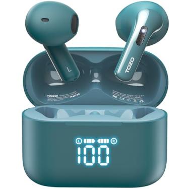 Imagem de TOZO Tonal Fits T21 Wireless Earbuds, 5.3 Bluetooth Headphone, Sem in Ear com Cancelamento de Ruído de Microfone Duplo, 44H Playback Stere Sound with Power Display Wireless Charging Case