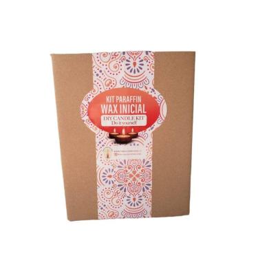Imagem de Kit de fabricação de velas de cera de parafina de 1 kg com acessórios e manual