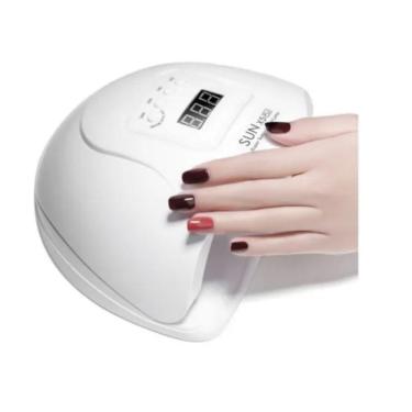 Imagem de Lâmpada secadora de unhas UV/LED 54W Mini Máquina de Manicure