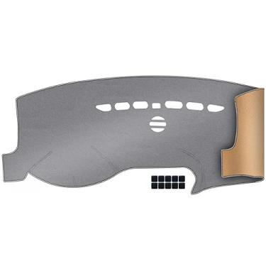 Imagem de QUYDDC Capa de painel Dacron atualizada adequada para 2013 2014 2015 2016 2017 2018 2019 2020 for-d Fusion Effective Anti Glare, reduz reflexo, proteção solar, à prova de poeira, à prova de UV - cinza