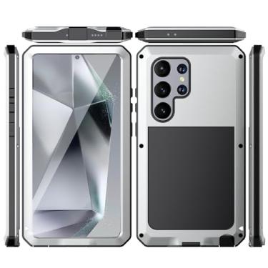 Imagem de Changjia Capa de metal ultra alumínio para Samsung Galaxy S24, protetor de tela integrado, à prova de choque, resistente, armadura resistente, dupla camada, amortecedor, para Galaxy S24 Ultra 6,8
