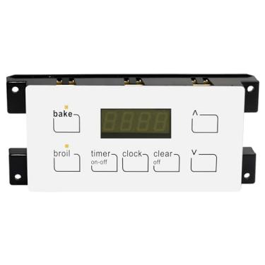 Imagem de Placa de controle de forno de fogão 316455410 para Electrolux Kenmore, relógio de placa de controle de 7 botões 5304518661 316222800 (branco)
