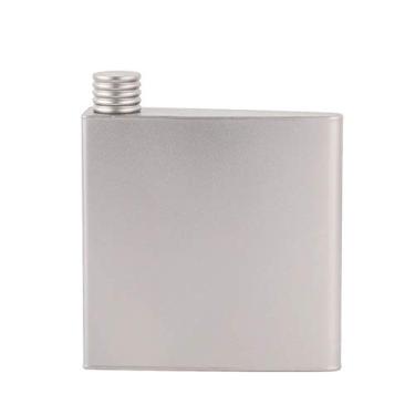 Imagem de Yogogo Garrafa de licor de titânio Skittle Hip Flask Mini Flask Whisky Sake Brewed Shochu Garrafa para Ultraleve Portátil com Saco de Armazenamento de 175 / 200 ml (B)