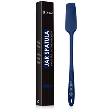 Imagem de Espátula de Silicone | Raspador de borracha antiaderente resistente ao calor 600F | Perfeito para jarros, Smoothies, liquidificadores | utensílios de uma peça | Panelas de cozinha duráveis (UpGood Professional Spatulas), Azul