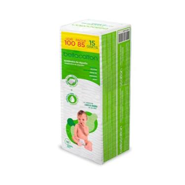 Imagem de Bellacotton Algodao Quadrado Baby Bellacotton 100 Un. (Lv100Pg85)
