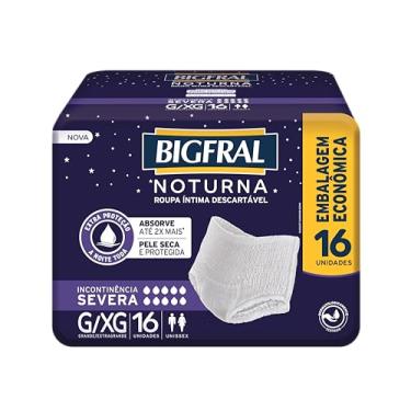 Imagem de Roupa Íntima Bigfral Noturna G/XG 16 Unidades