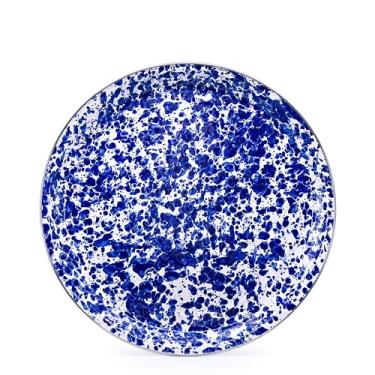 Imagem de Esmalte – Bandeja redonda de 39 cm, Cobalt Blue Swirl, 15.5" diameter, 1