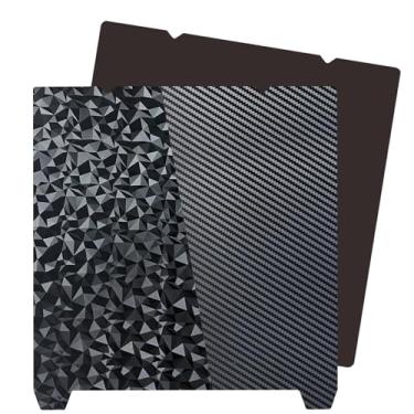 Imagem de Ideaformer Folha PEO PET texturizada dupla face 235x235mm, cama de impressão PEO + PET flexível com placa de construção magnética para Creality K1/K1C/Ender-3 S1/S1 Pro/V3 KE/V3 SE/Ender 5 S1