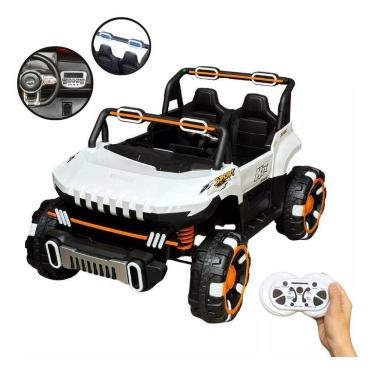 Imagem de Carro Elétrico Utv 12V Infantil Buggy Quadriciclo Controle Bluetooth Usb Brinqway Bw-277 Som Luzes