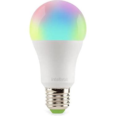 Imagem de Lâmpada LED EWS 410 Wi-Fi Smart Intelbras, com 16 milhões de cores, controle de intensidade de luz e compatível com Alexa.