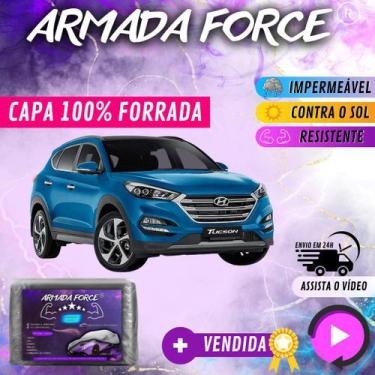 Imagem de Capa Cobrir Carro TUCSON NOVA 100% Forrada Armada Force 100% Impermeáv